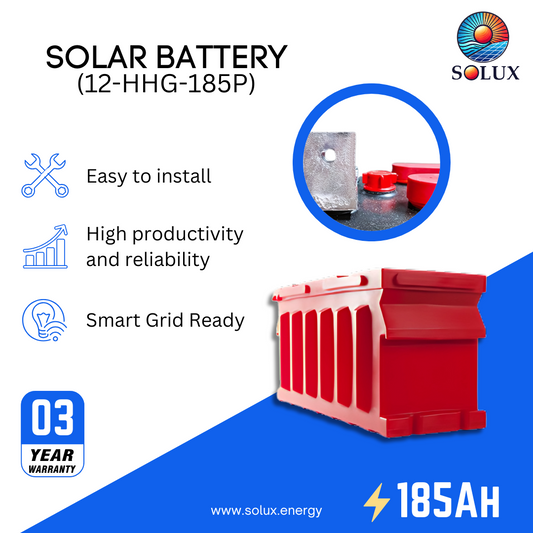 This is an image of Rolls Surrette 12-HHG-185P 12VDC 185Ah Flooded Lead Acid Batteries