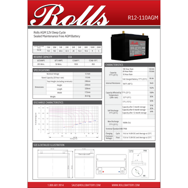 R12-110AGM agm battery warranty