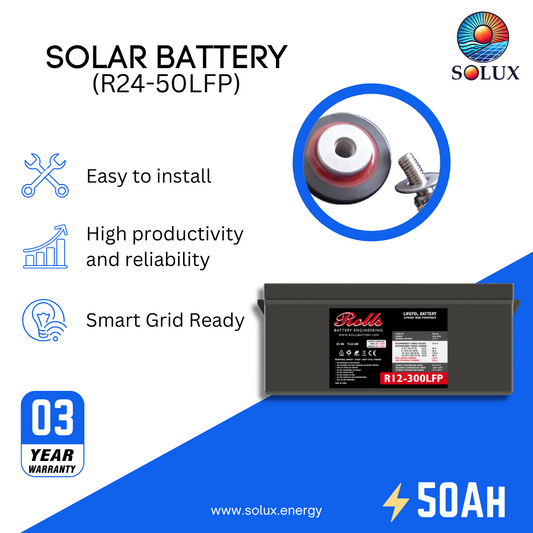 This is an image of Rolls Surrette R24-50LFP 24v 50Ah Lithium Battery