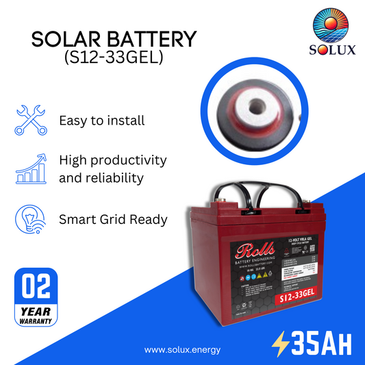 This is an image of Rolls Surrette 12V 35Ah Battery