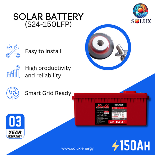 This is an image of Rolls Surrette S24-150LFP 150Ah Lithium Battery