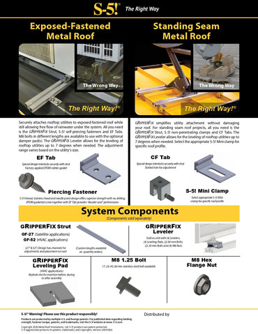 This is an image of S5-EF-for-GripperFix metal roof struts