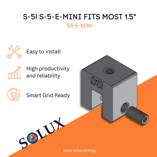 This is an image of S-5! S-5-E-MINI 1.5" Standing Seam Metal Roof Clamp