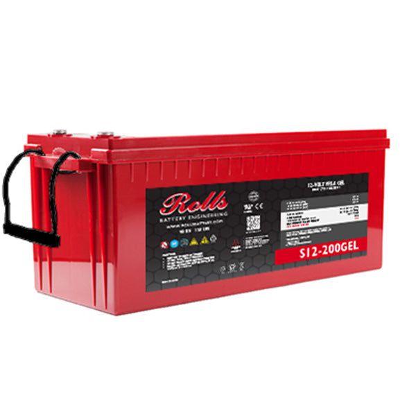Rolls Surrette S12-200GEL 12VDC 200 Ah AGM Battery