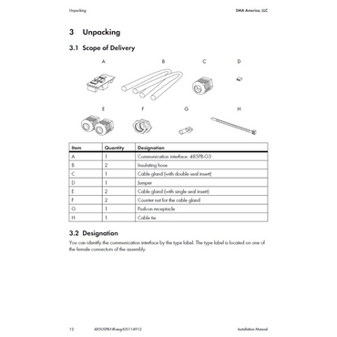 485USPB-NR adapter communication
