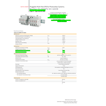 AC-SPD-KIT2-T1T2 type 1 surge protective device