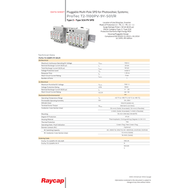 DC-SPD-KIT5-T1T2 type 1 surge protection device