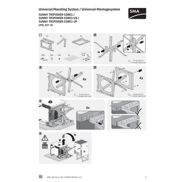 UMS-KIT-10 solar mount