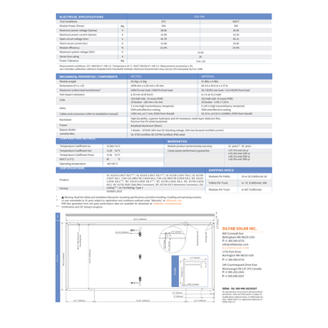 SIL-500-HM silfab 500 spec sheet