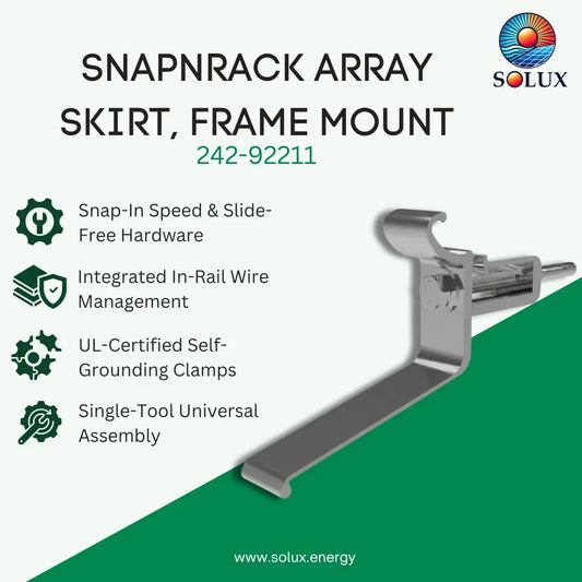 SnapNrack 242-92211 Array Skirt, Frame Mount