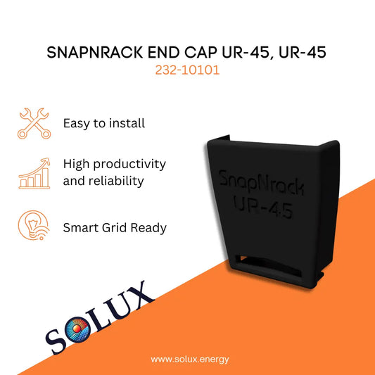 This is an image of SnapNrack UR-45 End Cap | 232-10101