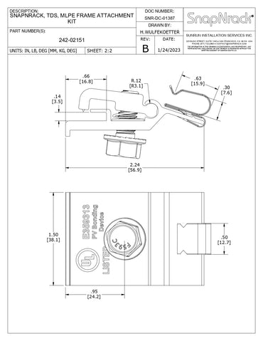 242-02151 snapnrack mlpe attachment ultra rail