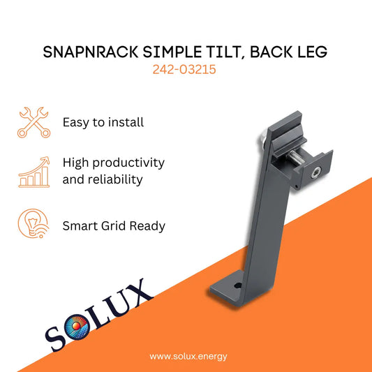 This is a image of SnapNrack Back Leg Simple Tilt | 242-03215
