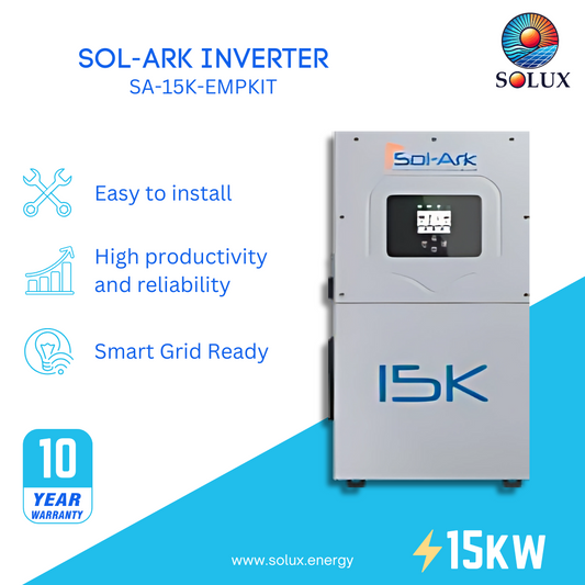 This is an image of Sol-Ark 15kW Inverter w/EMP Hardening Kit 120/240VAC, 48VDC - w/200 Amp Passthru (SA-15K-EMPKIT)