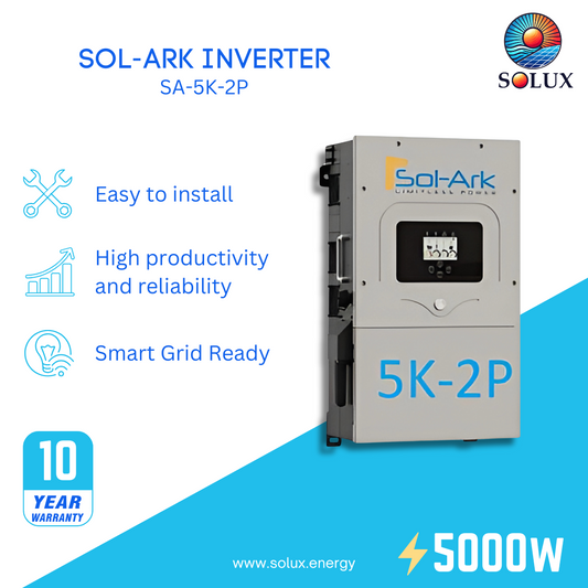 This is an image Sol-Ark 5kW Inverter 120/240VAC, 48VDC, Indoor/Outdoor NEMA-3R