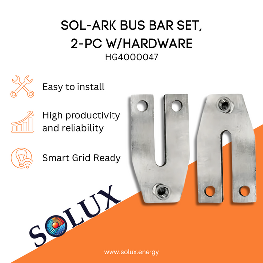This is an image of Sol-Ark Bus Bar Set w/Mounting Bracket (DC Combiner)