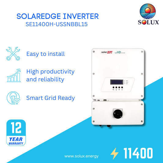 This is an image of SolarEdge Home Hub Inverter with HD-Wave Technology SE11400H-USSNBBL15