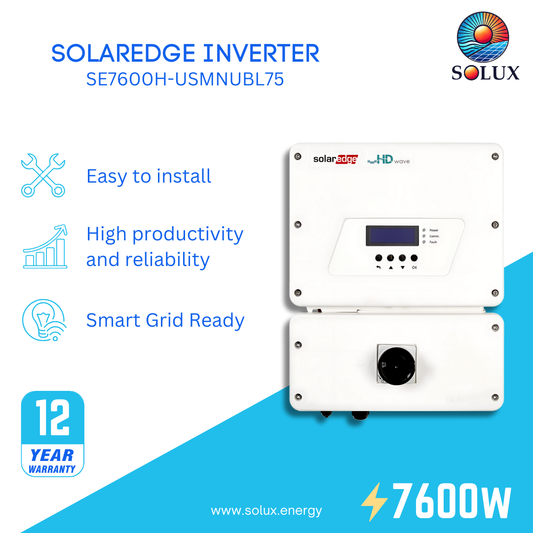 This is an image of SolarEdge Energy Hubs Inverter with Prism Technology SE7600H-USMNUBL75