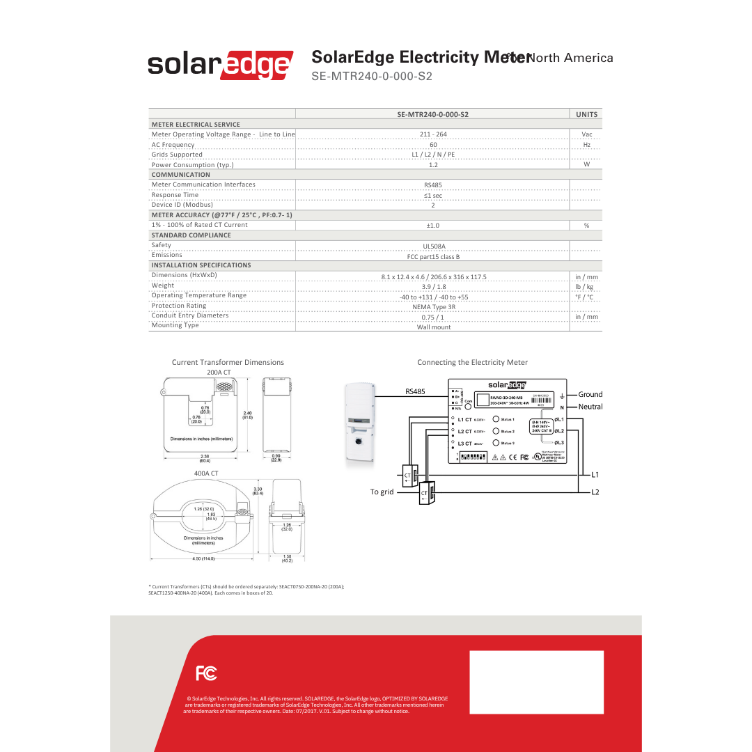 SE-ACT1250-400NA-1 monitor energy consumption