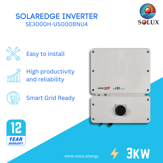 This is an image of SolarEdge Single Phase Inverter with HD-Wave Technology 3.0kW Inverter