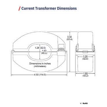 SEACT1250-400NA-20 current transformer metering