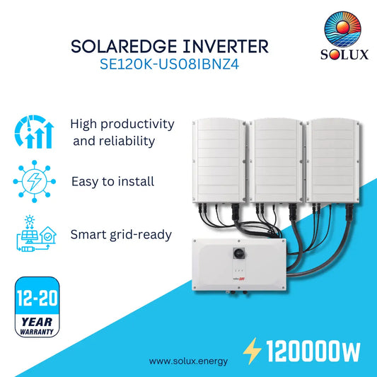 This is a graphic image of Solaredge 120k watts 3 phase inverter