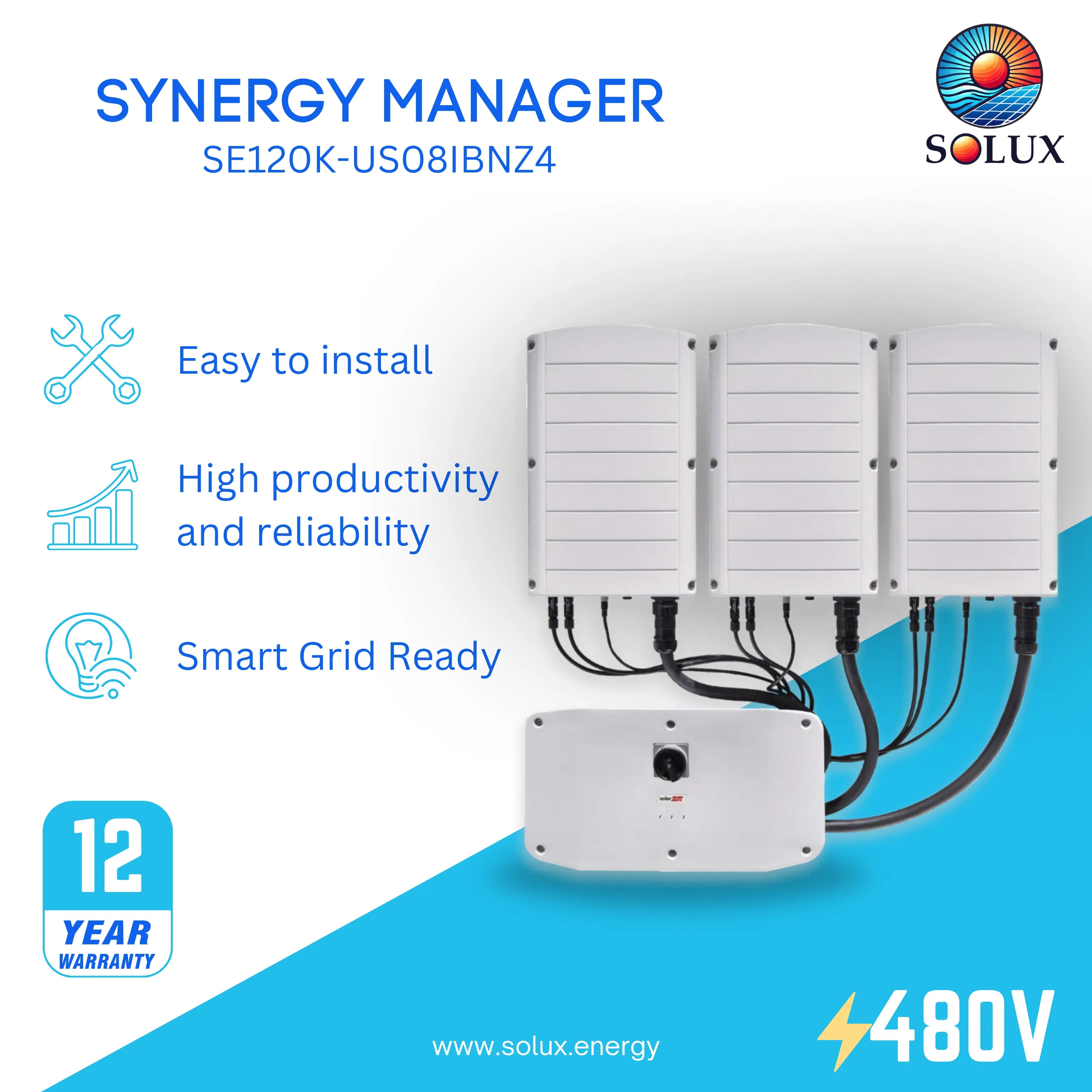 SolarEdge Synergy SE120K-US 120.0kW 3-Ph PV Panel Inverter – Solux