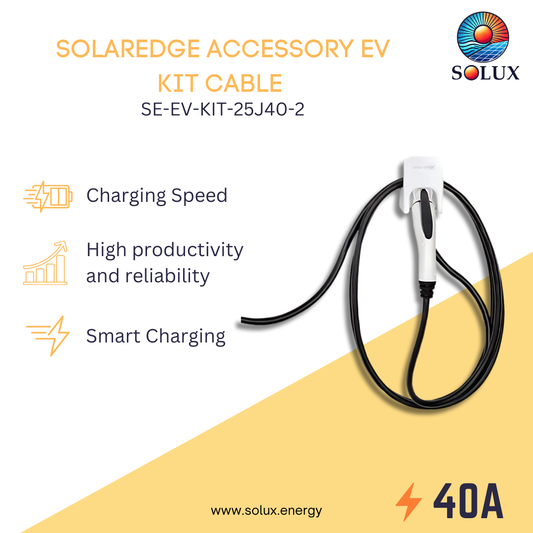 This is an image of Solaredge Accessory Ev Charging Cable Kit 25' J1772 40A Holder V2
