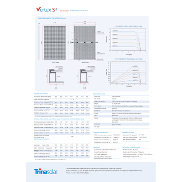 TSM-405NE09RC.05 Bifacial Panel Specs