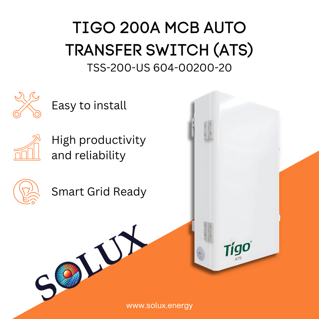 This is an image of Tigo 200 Amp Automatic Transfer Switch (ATS), MCB