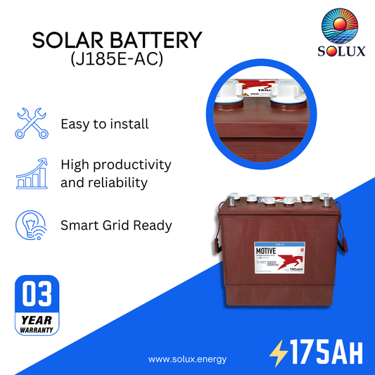 This is an image of Trojan Motive J185E-AC 175Ah T875 Signature Deep-Cycle Flooded Battery