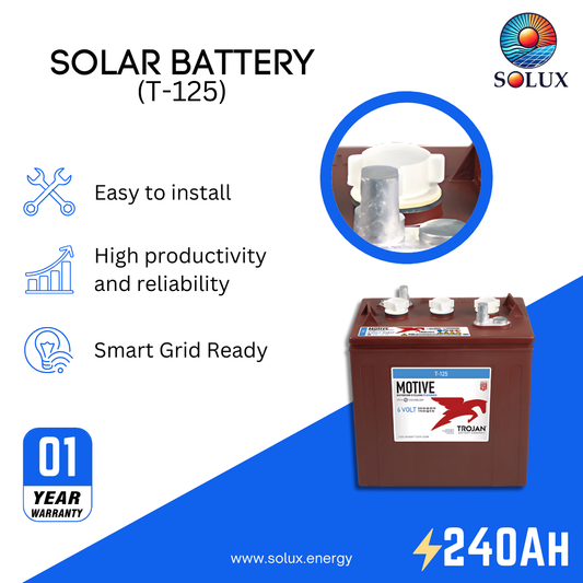 This is an image of Trojan Motive T-125 Signature Deep-Cycle Flooded Battery