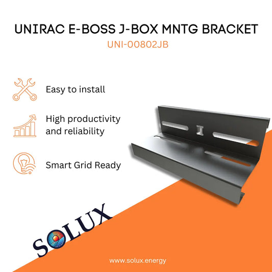 This is an image of J Box Mounting Bracket - Unirac E-Boss