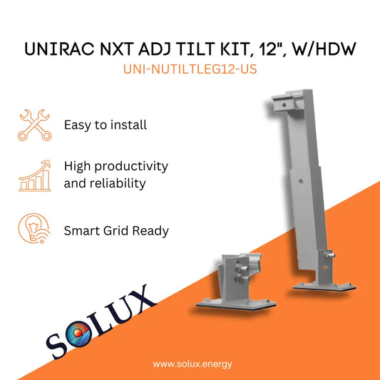 UNIRAC NXT ADJ TILT KIT, 12", W/HDW