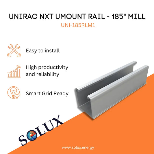 This is an image of U Mounts Rail 185" MILL - Unirac