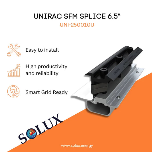 This is an image of Splice Connector 6.5" - Unirac SFM