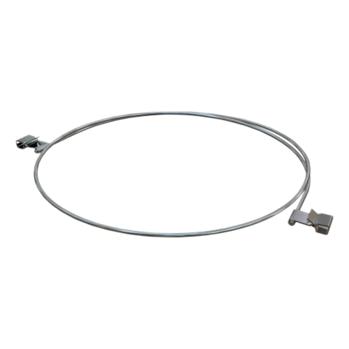 Product Image of ES10378, a silver 38-inch bonding jumper wire with two terminal clips.