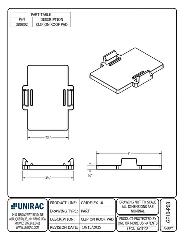 380802-US roof pad