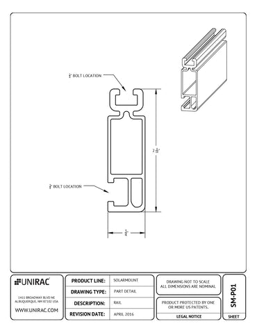 UNI-310168D dark anodized aluminum