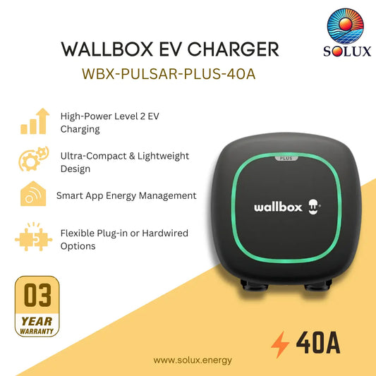 Wallbox Pulsar Plus PULSAR-PLUS-40A EV Charger Level 2 (40A)