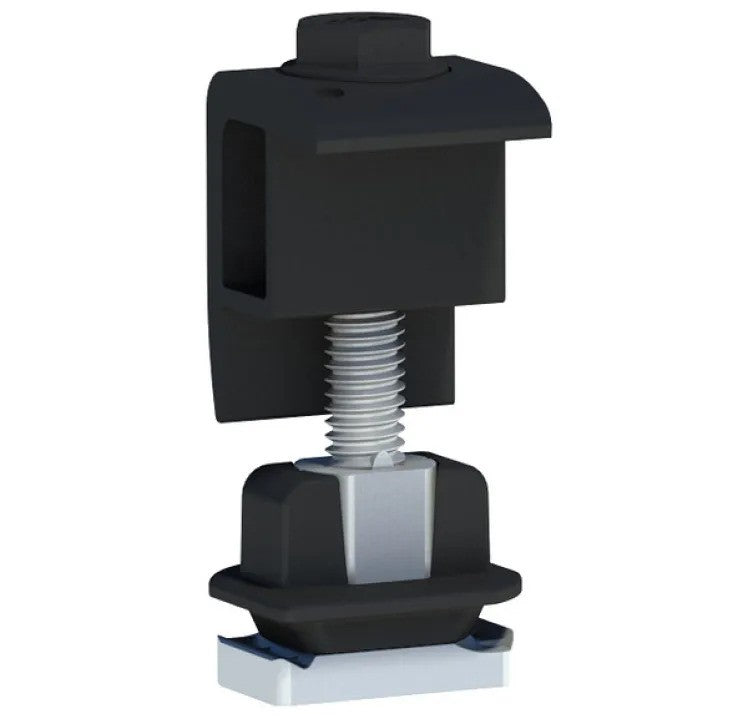 IronRidge Domestic Aire Lock End 30-40mm - Black, AE-END-01-B1-US
