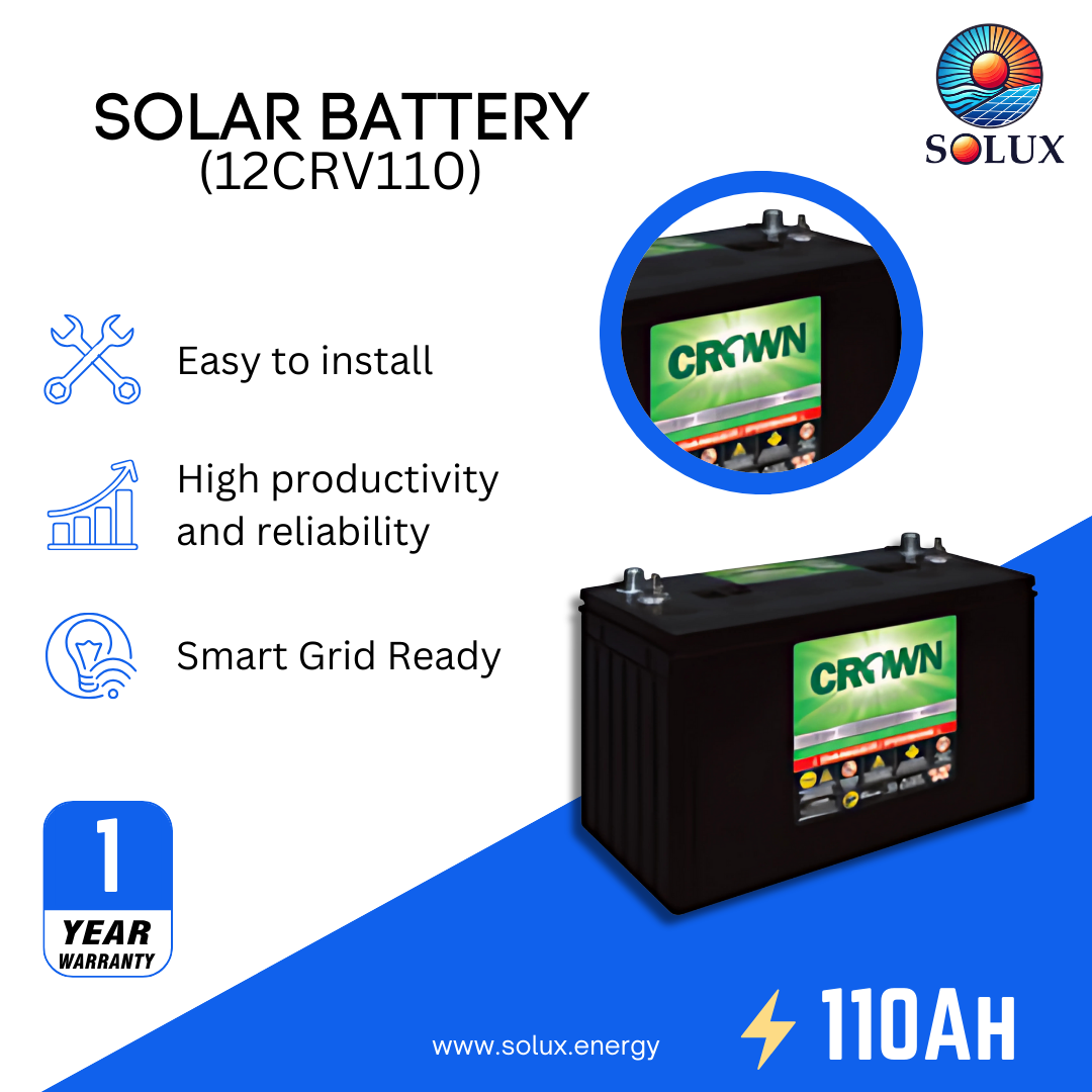 This is an image of  Crown Renewable Energy Storage Solution Maintenance-free Battery