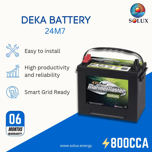 MK Deka 24M7 12VDC Flooded Lead-Acid Battery
