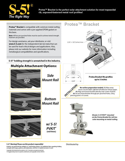 S-5! 260-0588 ProteaBracket-AL Aluminum Bracket