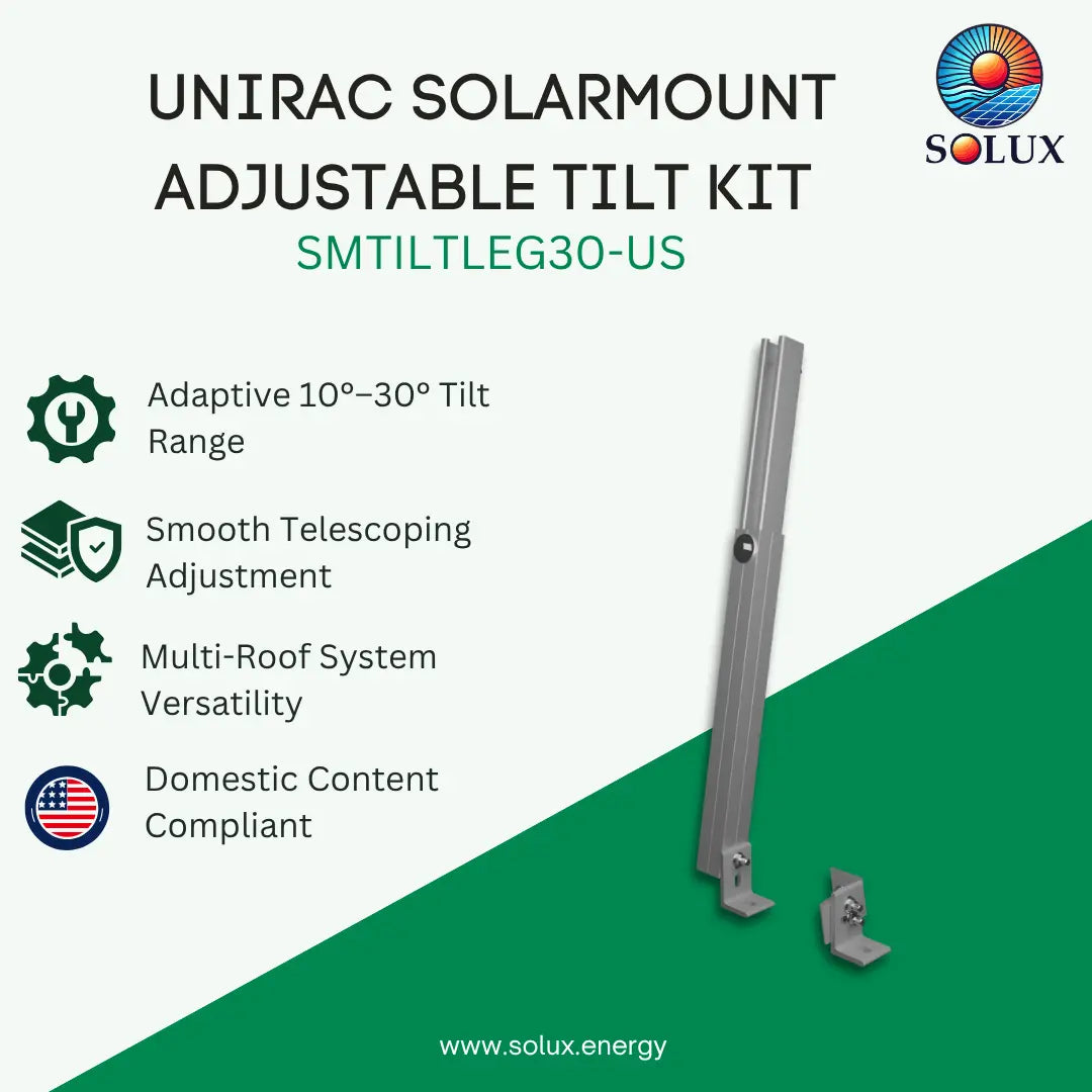 Unirac SM ADJ TILT KIT, W/HDW (Sold Individually, Pkg Qty 10)