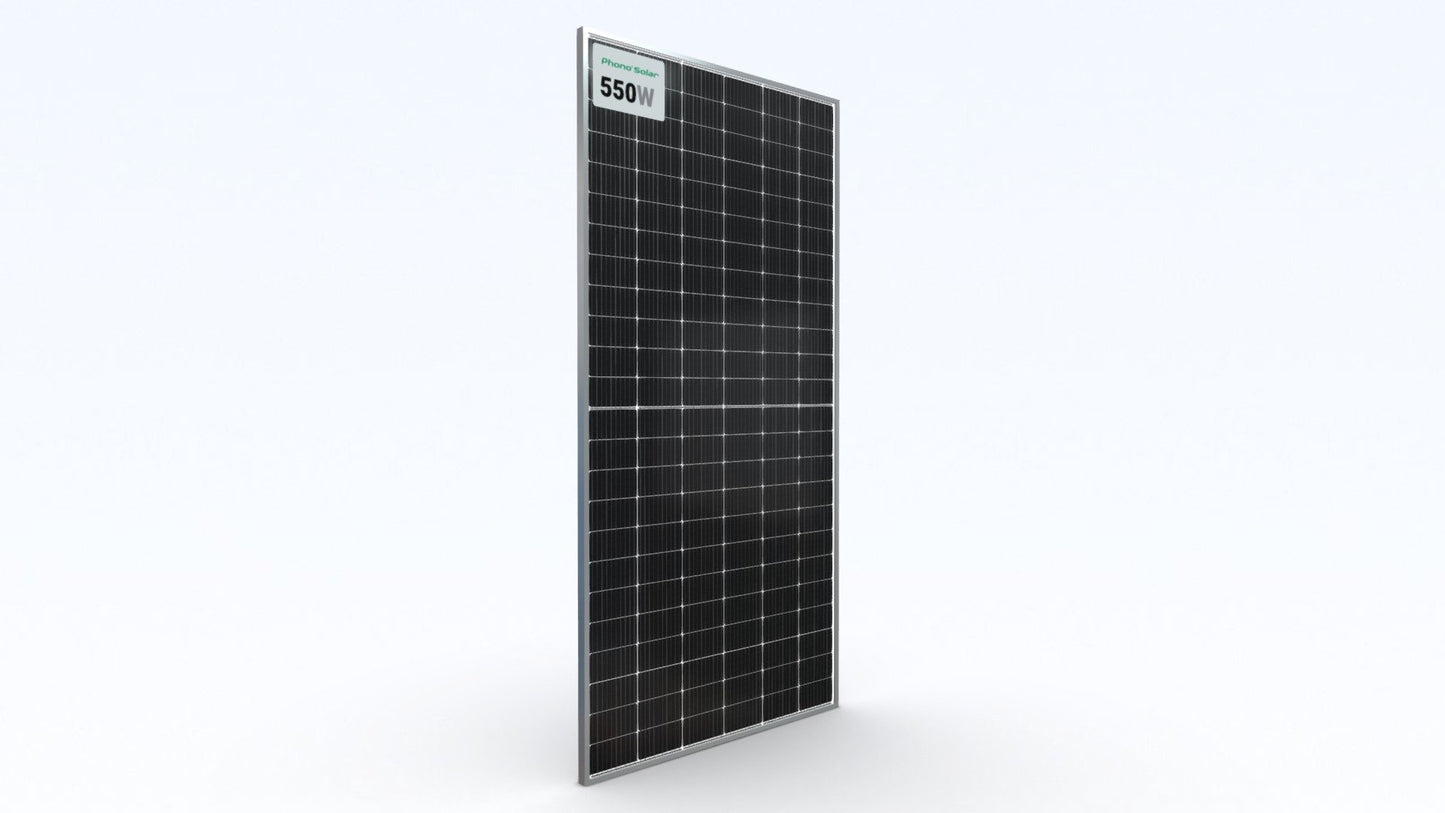 Phono Solar TwinPlus Series PS550M8H-24-TH-PALLET 550Watt 144 1/2 Cells Silver Frame Solar Panel