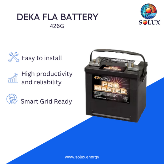 MK Deka 426G 12VDC Flooded Lead-Acid Battery