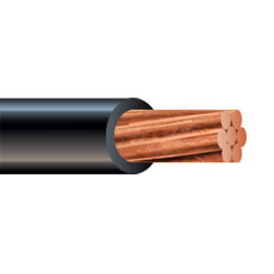 550-9080 10 AWG, 1 FT Black PV Wire 1000VDC-2000VDC