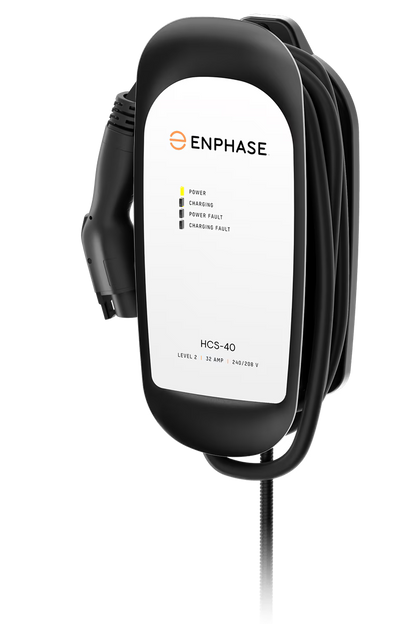Enphase IQ40 IQ-EVSE-NA-1040-0100-0100 32A 240VAC Hardwired EV Charger