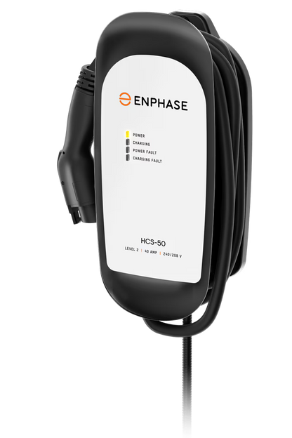 Enphase HCS-50 IQ-EVSE-NA-1050-0100-0100 8AWG IQ 50 EV Charger 40A 240VAC EV Charger